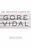 The_selected_essays_of_Gore_Vidal